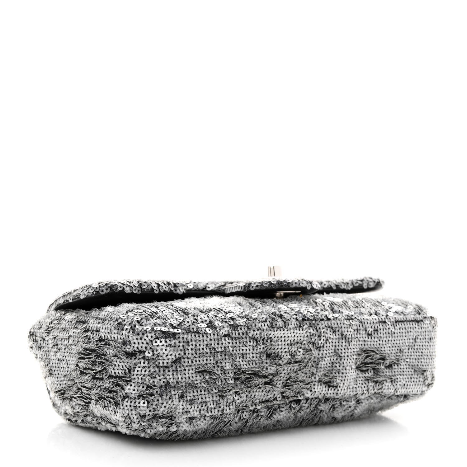 Chanel Sequin Mini Rectangular Flap Silver 4 of 11