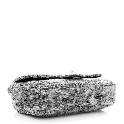 Chanel Sequin Mini Rectangular Flap Silver 4 of 11