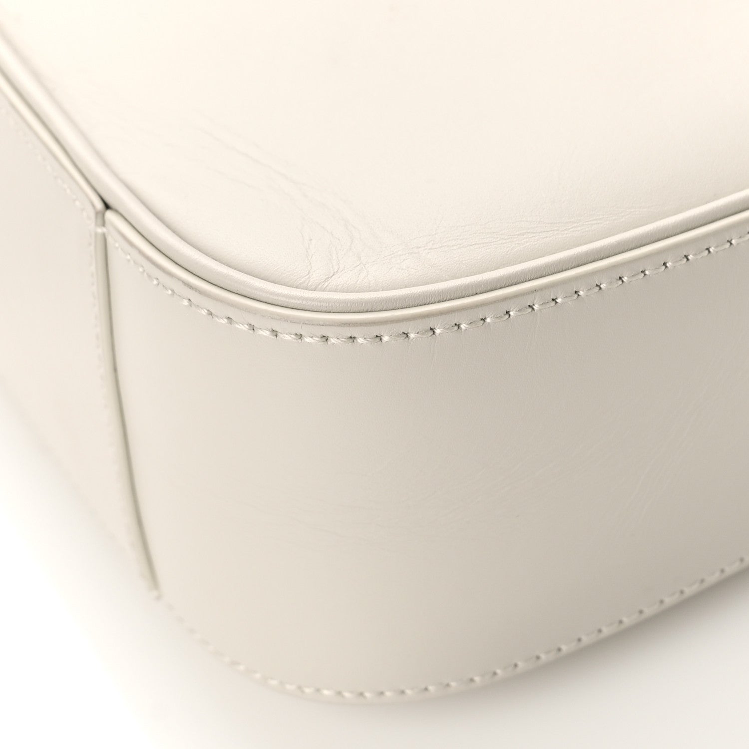 Saint Laurent Smooth Calfskin Le 5 A 7 Hobo Blanc Vintage 8 of 8