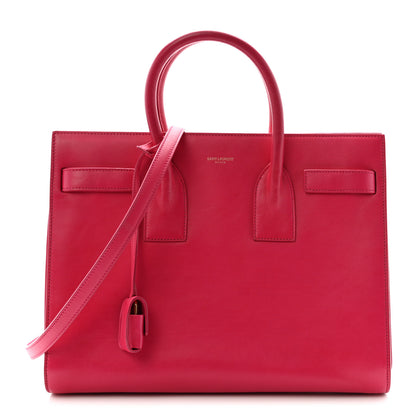 Saint Laurent Calfskin Small Sac De Jour Lipstick Fuchsia 1 of 9