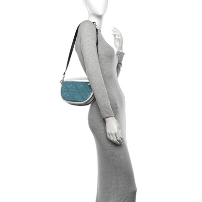 Christian Dior Lambskin Cannage Small Dior Vibe Hobo Bag Cloud Blue 2 of 10