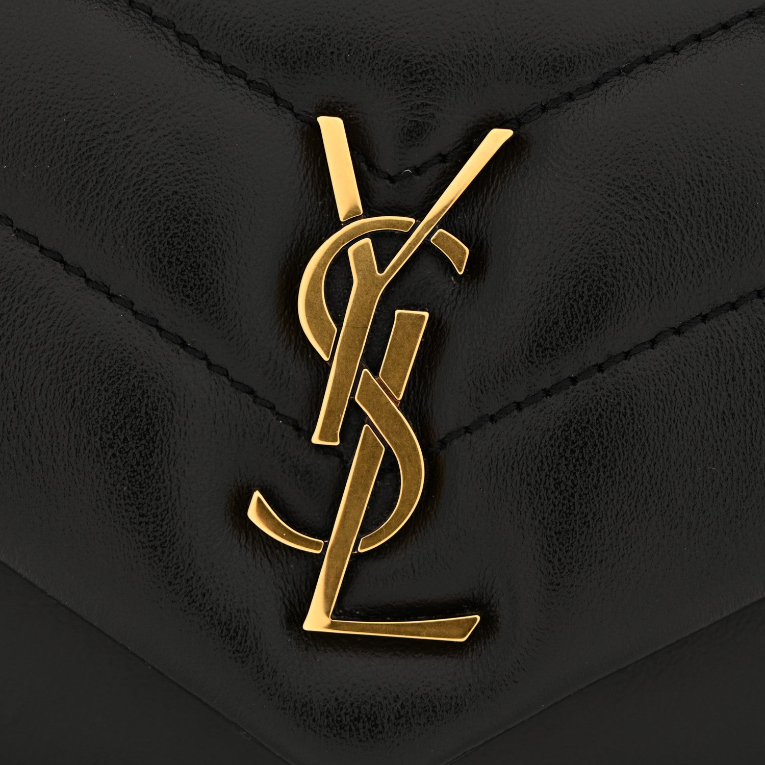 Saint Laurent Calfskin Y Quilted Monogram Toy Loulou Crossbody Bag Black 11 of 11