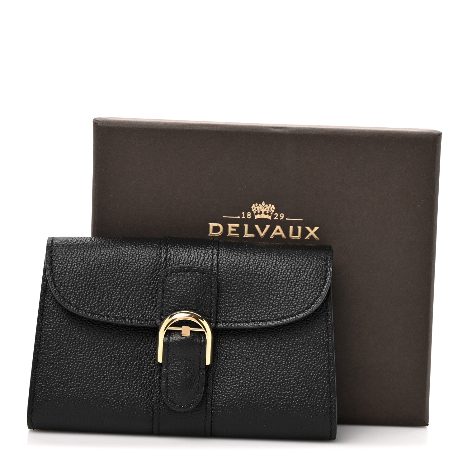 Delvaux Grained Calfskin Magic Brillant Card Holder Black 7 of 7