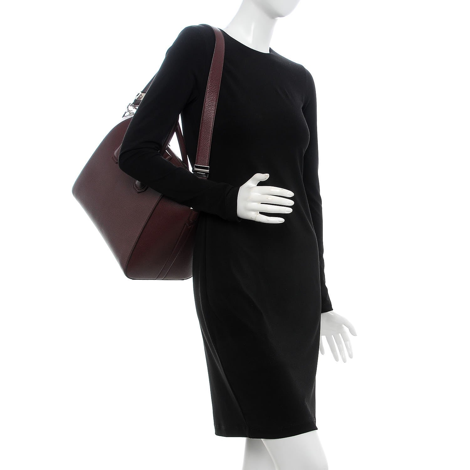 Givenchy Sugar Goatskin Medium Antigona Oxblood 2 of 7