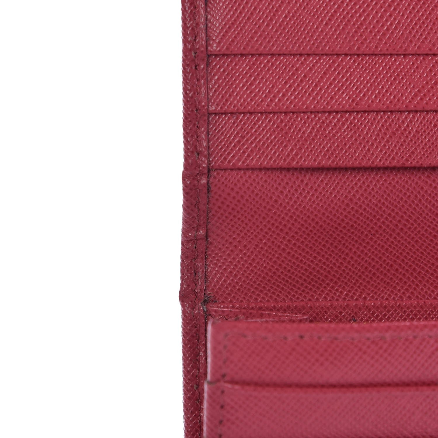 Prada Saffiano Metal Continental Flap Wallet Peonia 13 of 13