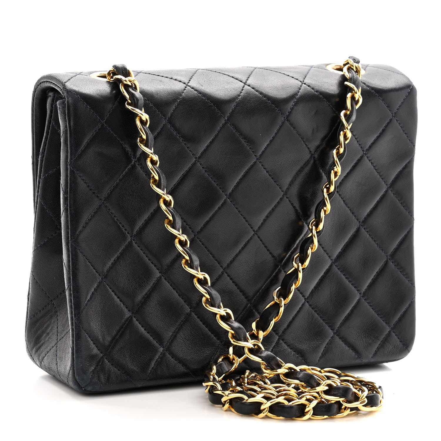 Chanel Lambskin Quilted Mini Square Flap Black 3 of 13