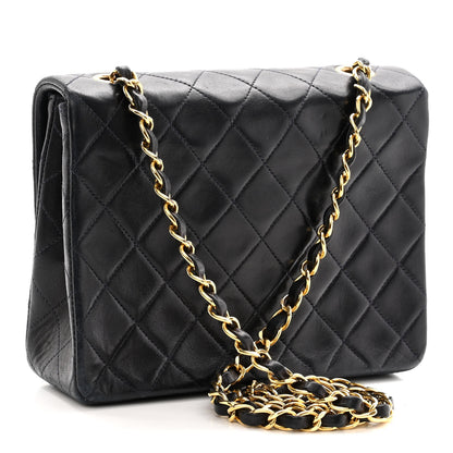 Chanel Lambskin Quilted Mini Square Flap Black 3 of 13