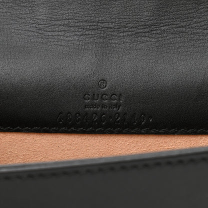 Gucci Calfskin Matelasse Mini Animal Studs GG Marmont Bag Black 6 of 10