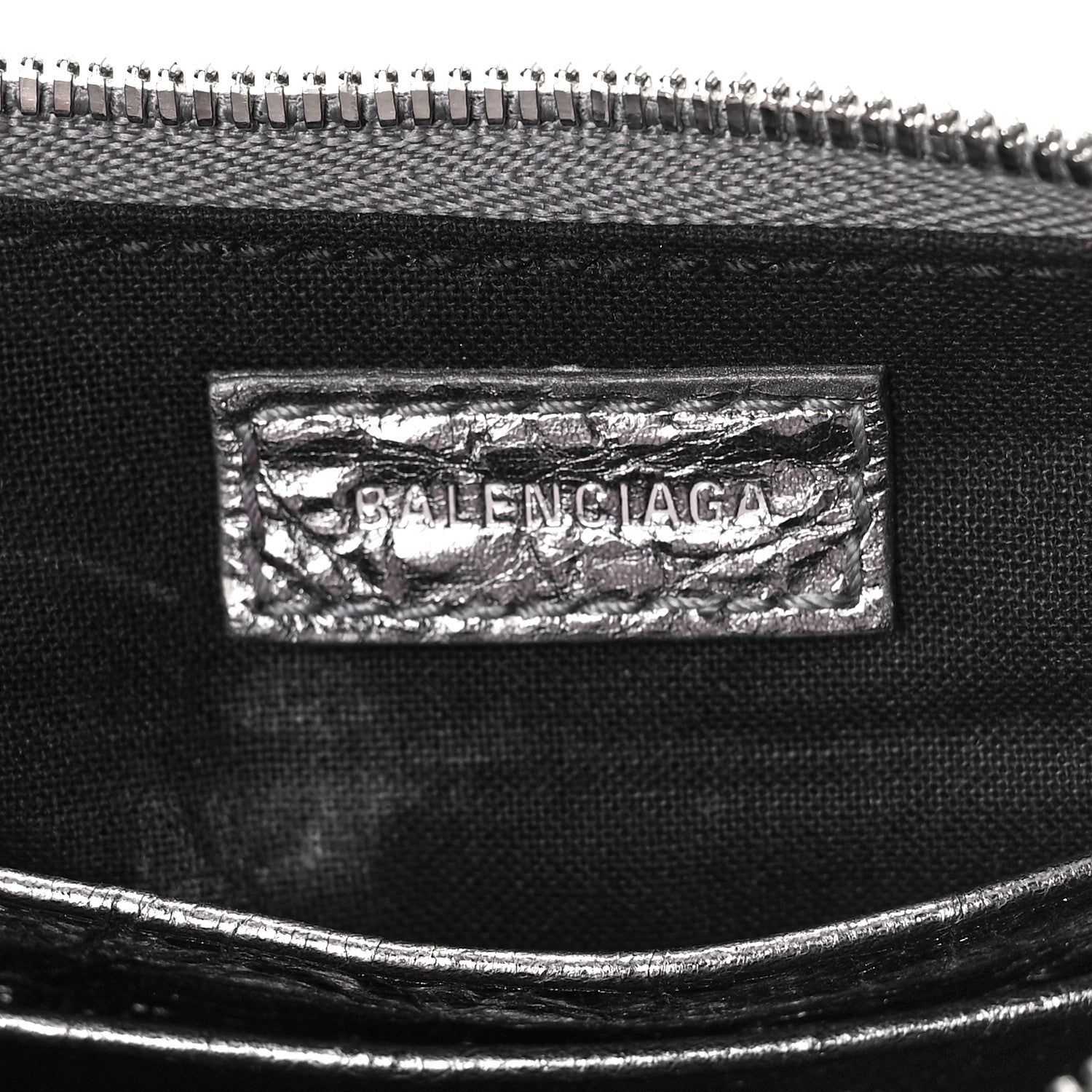 Balenciaga Metallic Agneau Arena Le Cagole Purse With Chain Mini Silver 6 of 8