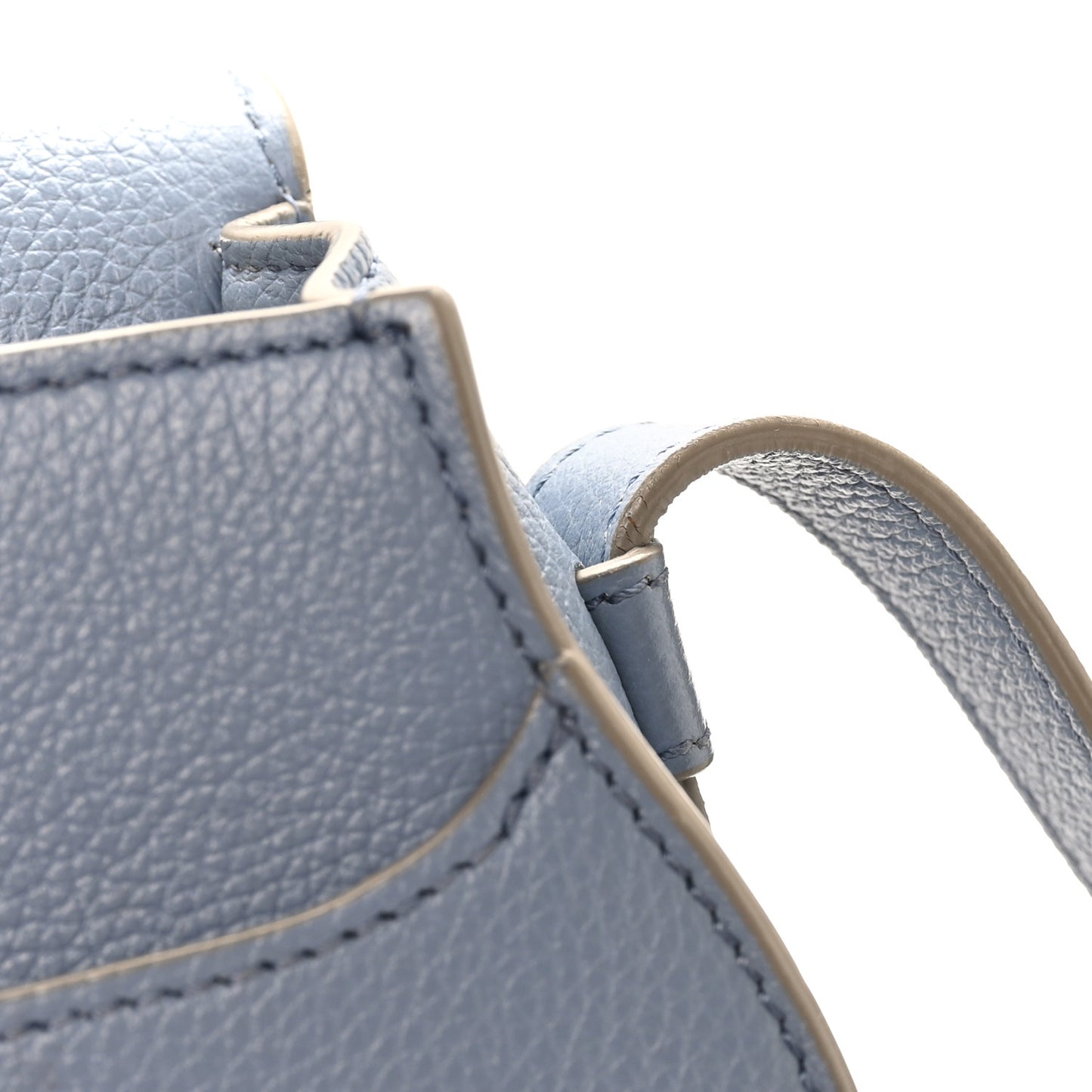 Calfskin Mini Marcie Round Crossbody Bag Cloudy Blue