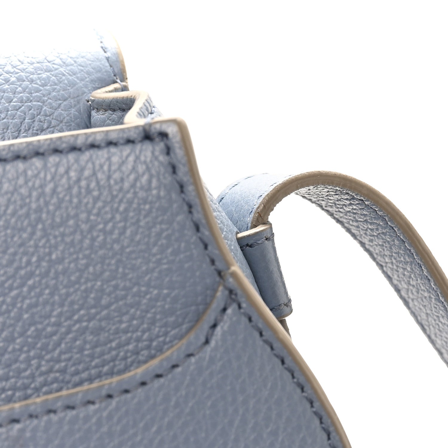 Chloe Calfskin Mini Marcie Round Crossbody Bag Cloudy Blue 10 of 10