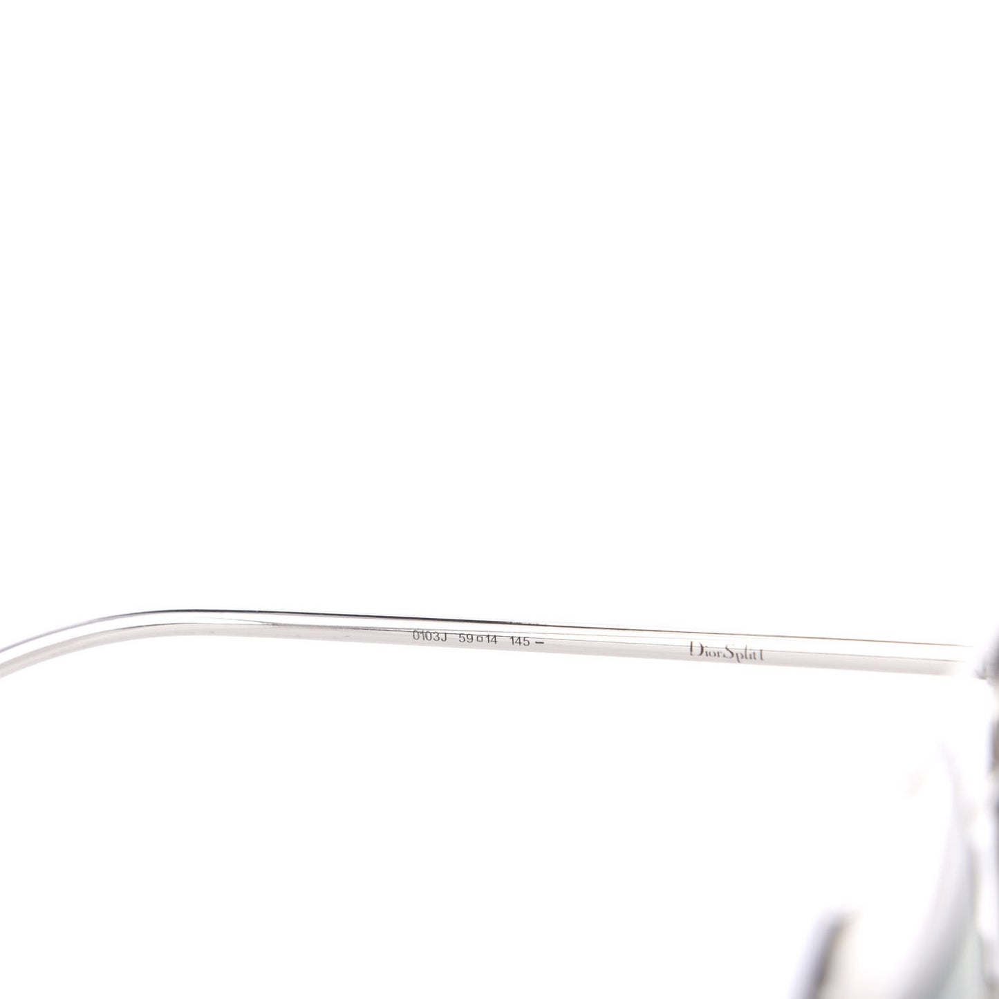 Metal Split 1 Aviator Sunglasses Silver Blue