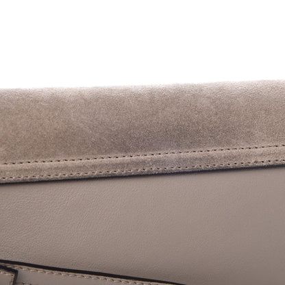 Chloe Suede Calfskin Mini Faye Shoulder Bag Motty Grey 7 of 7