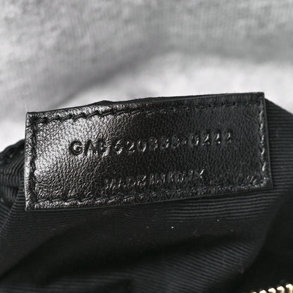 Saint Laurent Jersey Quilted Toy Loulou Puffer Monogram Chain Satchel Grey Cloud 6 of 9