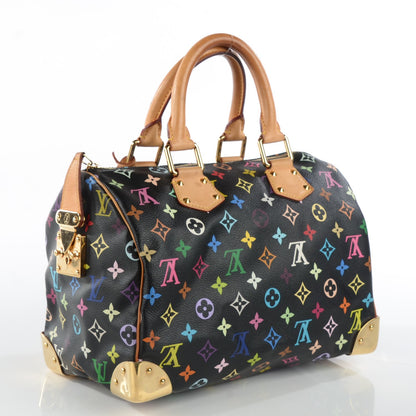 Louis Vuitton Monogram Multicolor Speedy 30 Black 8 of 14