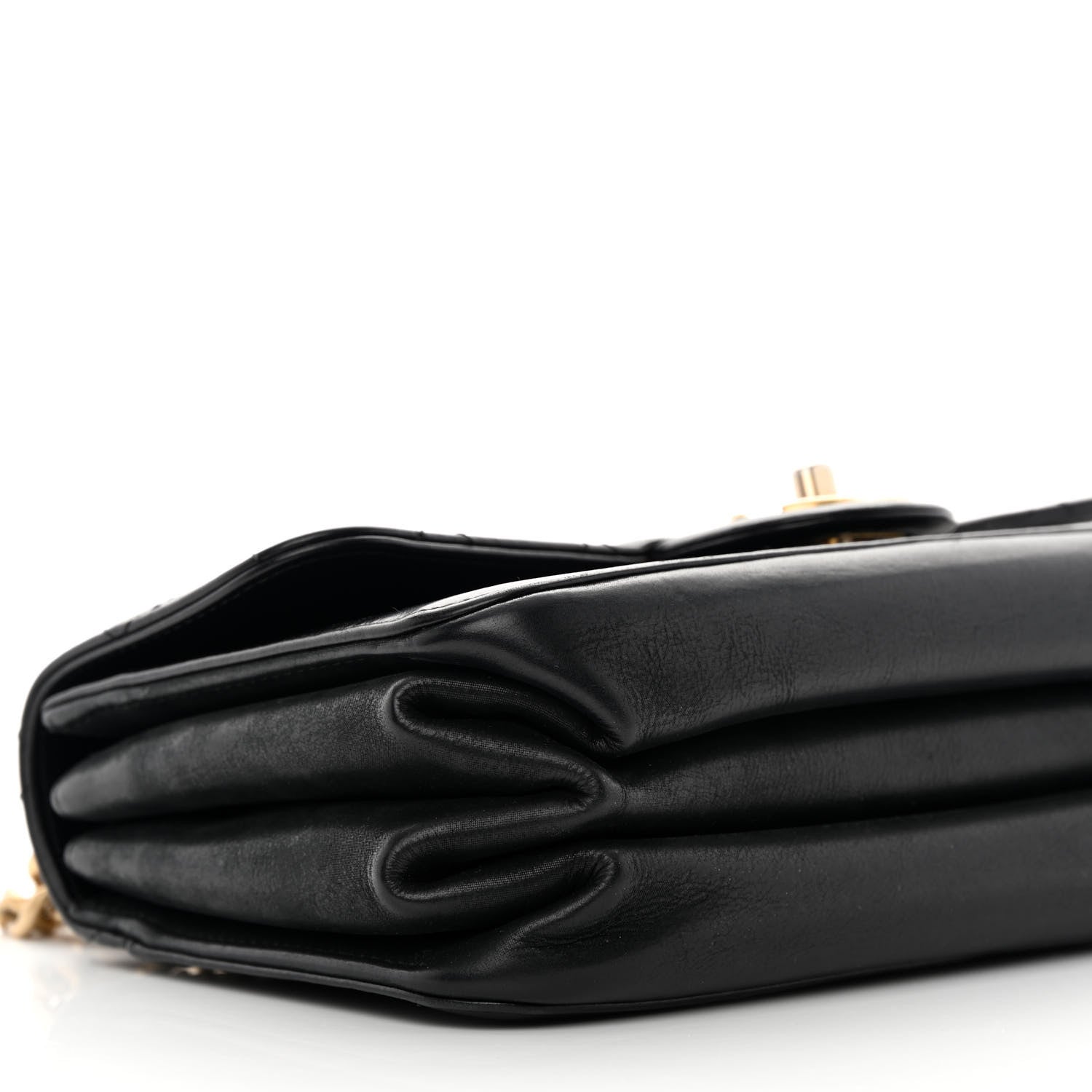 Chanel Iridescent Calfskin Quilted Small Straight Lined Flap Black 9 of 15