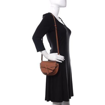 Loewe Pebble Grain Calfskin Mini Gate Dual Bag Tan 2 of 10