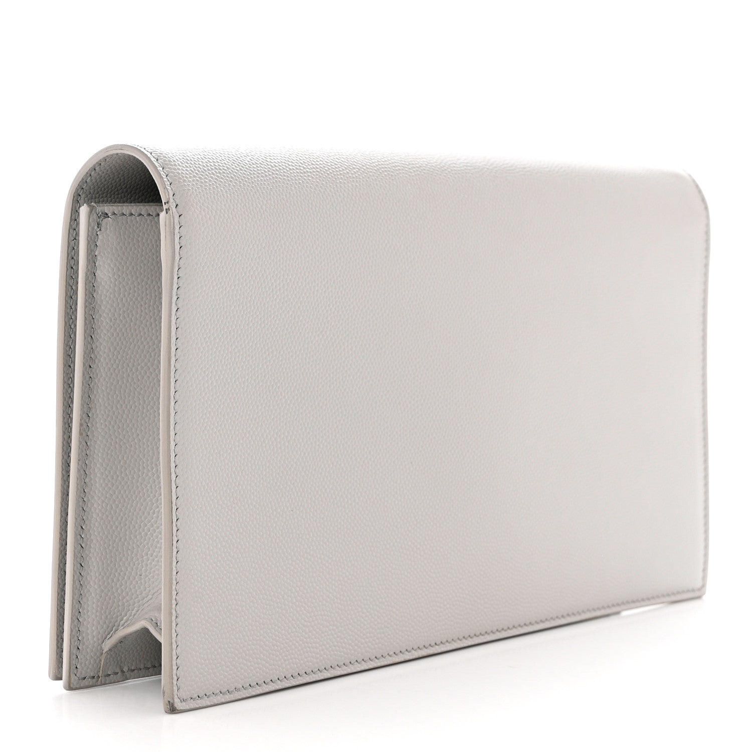 Saint Laurent Grain De Poudre Classic Monogram Kate Clutch Souris 3 of 10