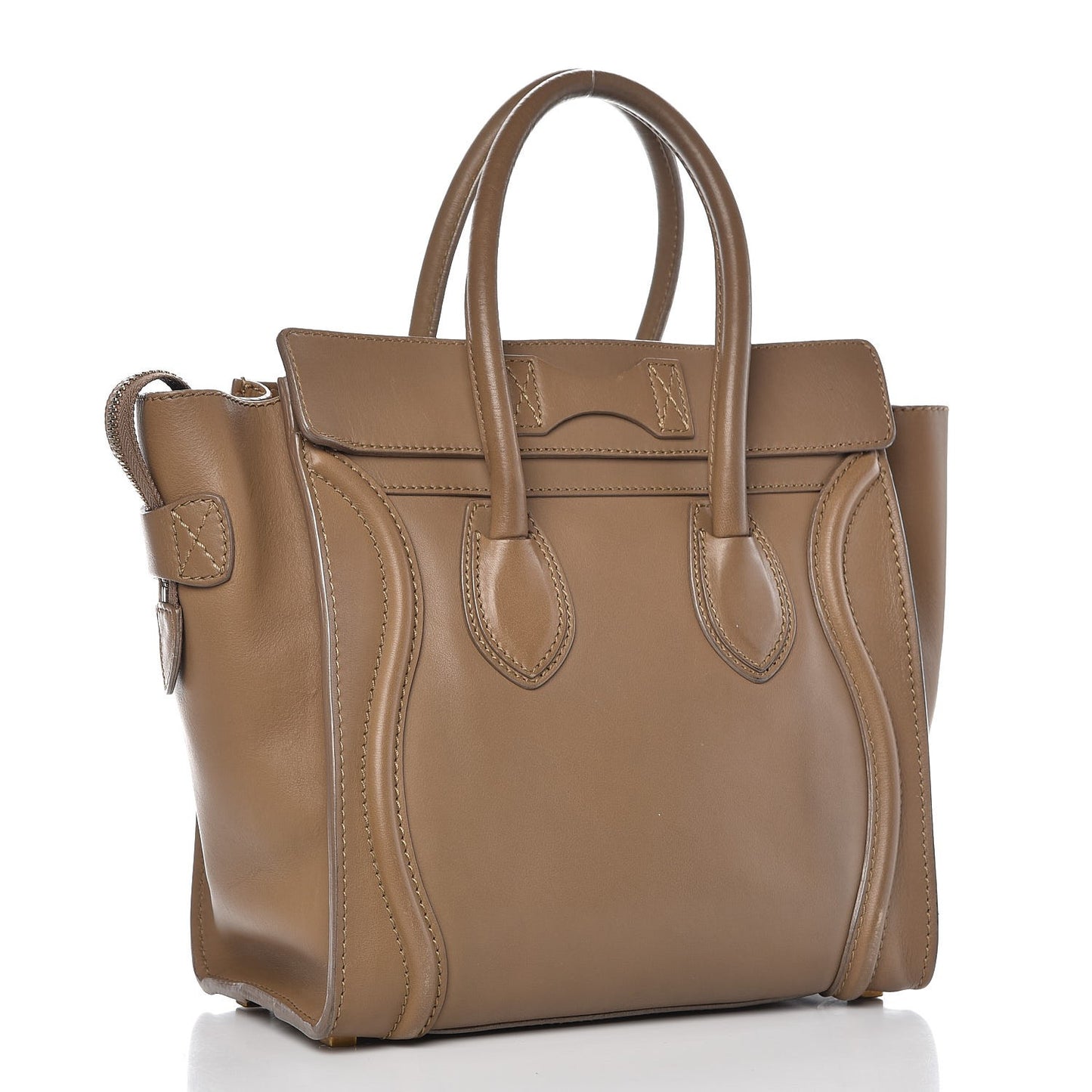 Smooth Calfskin Micro Luggage Camel