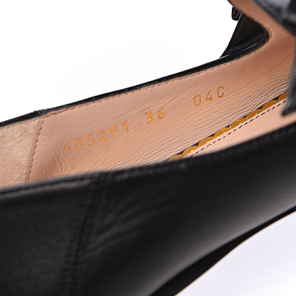 Gucci Calfskin Bow Ballet Flats 36 Black 8 of 9