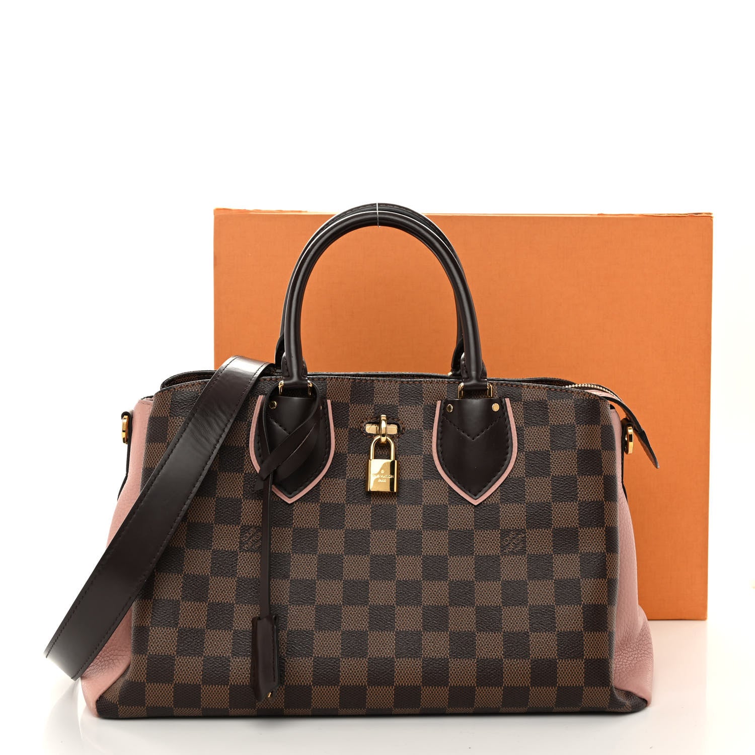Louis Vuitton Cuir Taurillon Damier Ebene Normandy Magnolia 11 of 11