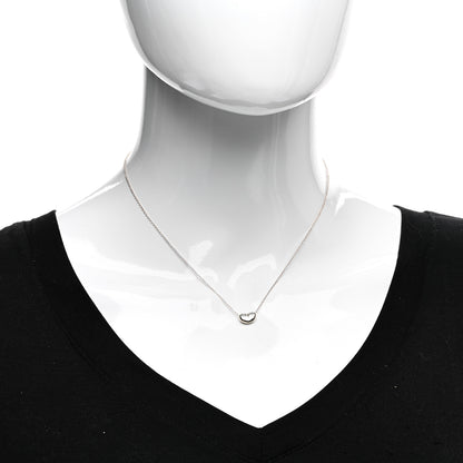 Tiffany Sterling Silver 9mm Elsa Peretti Bean Pendant Necklace 2 of 4