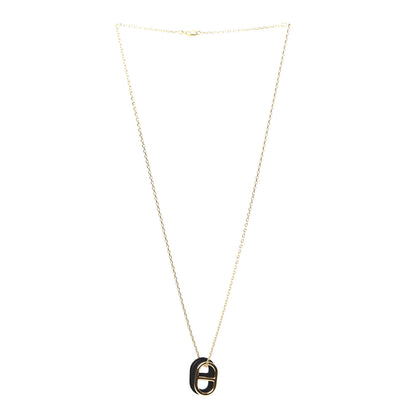 Hermes Swift O'Maillon Pendant Necklace Black 2 of 4