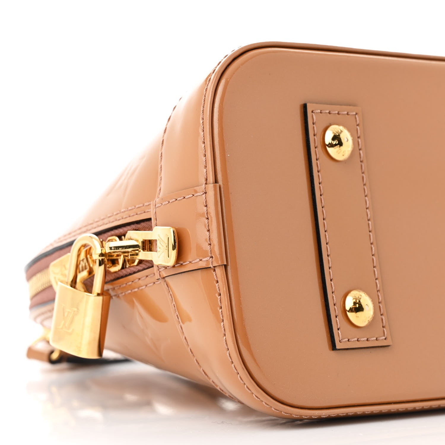 Louis Vuitton Vernis Alma BB Rose Velours 9 of 10