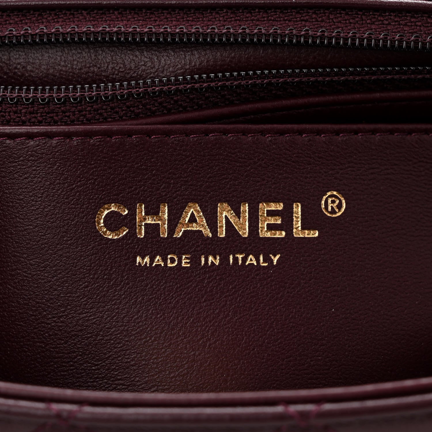 Chanel Lambskin Quilted Mini Rectangular Flap Burgundy 6 of 11