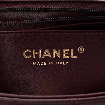 Chanel Lambskin Quilted Mini Rectangular Flap Burgundy 6 of 11