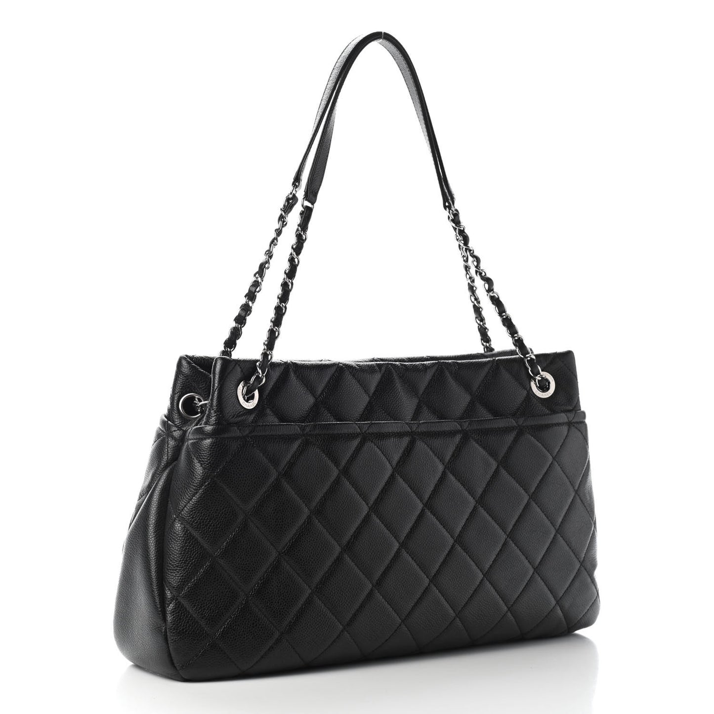 Caviar Quilted CC Timeless Soft Tote Black