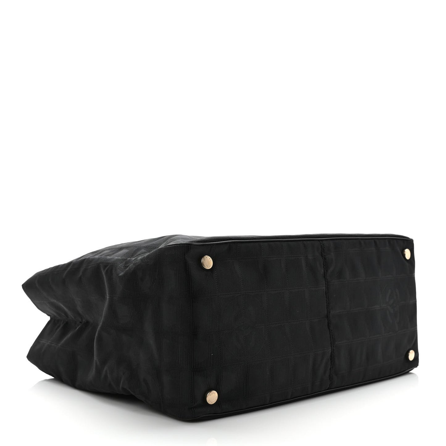 Nylon Large Travel Tote Black