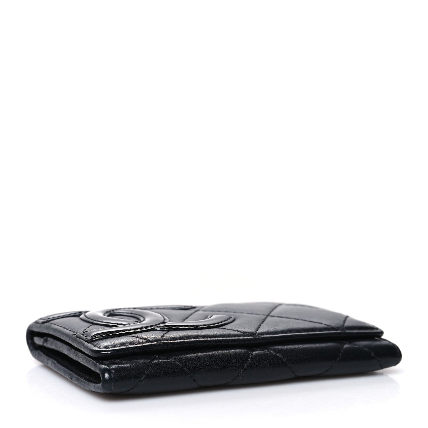 Chanel Calfskin Quilted Cambon Business Card Holder Black 4 of 9