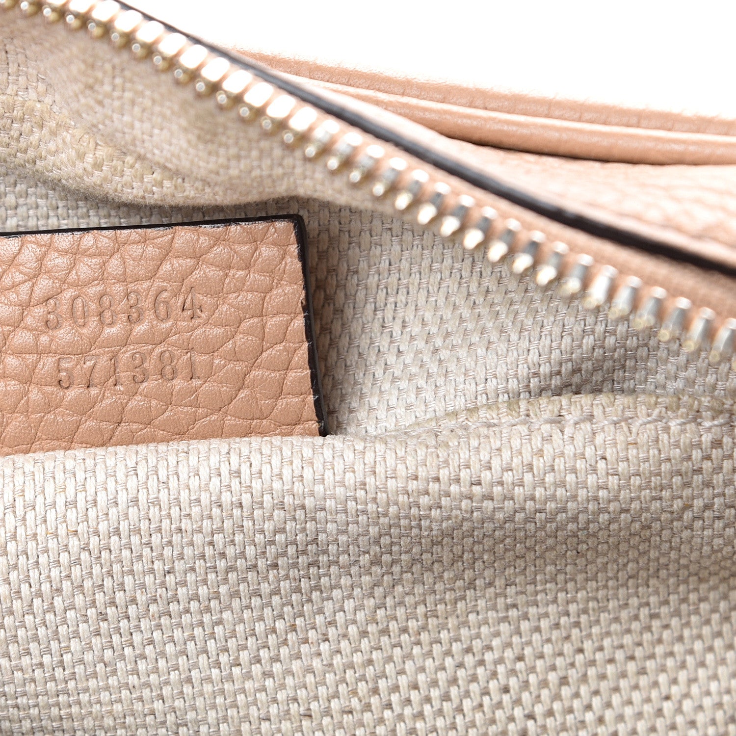 Gucci Pebbled Calfskin Small Soho Disco Bag Camelia 6 of 17