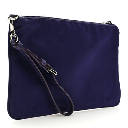 Prada Tessuto Nylon Saffiano Wristlet Viola 3 of 8