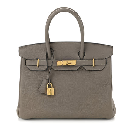 Hermes Togo BIRKIN 30 Gris Tourterelle 1 of 12