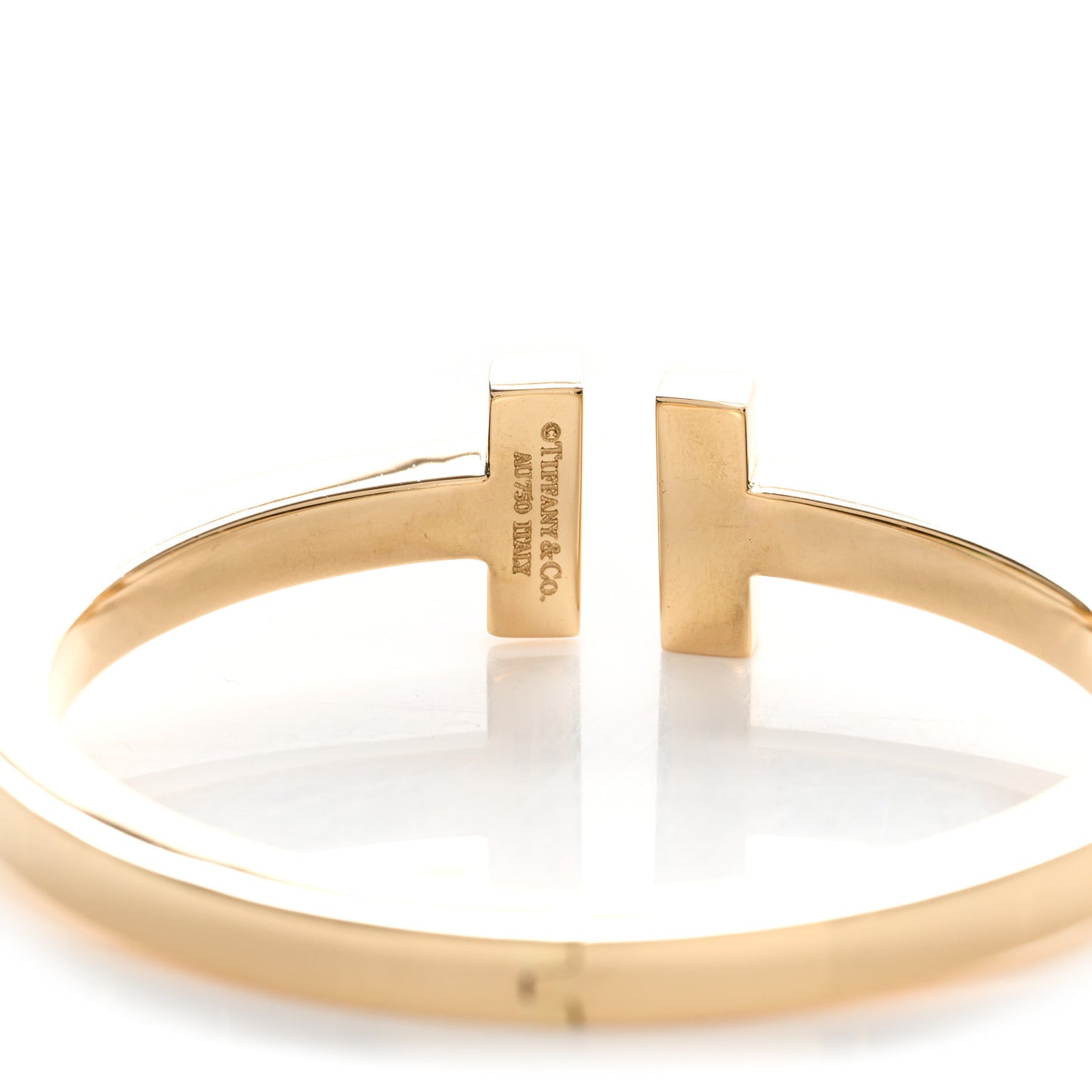 18K Yellow Gold T Square Bracelet