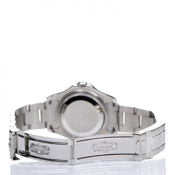 Rolex Stainless Steel Platinum 35mm Yacht-Master Watch Silver 168622 6 of 7