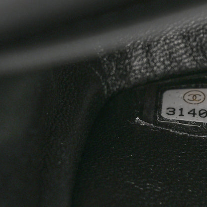 Chanel Metallic Lambskin Quilted Medium Double Flap Gold Black 7 of 11