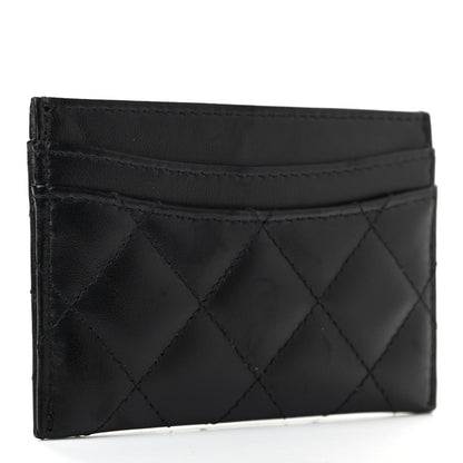 Chanel Lambskin Quilted Card Holder Black 3 of 8