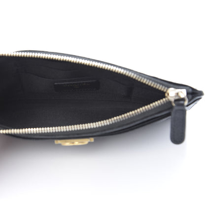 Chanel Caviar Quilted Classic Zip Boy Pouch Black 5 of 8