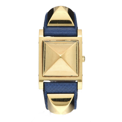 Hermes Stainless Steel Courchevel 23mm Medor Quartz Watch Bleu France 1 of 10