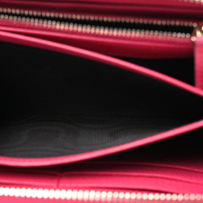 Gucci Pebbled Calfskin Soho Zip Around Wallet Pink 8 of 17