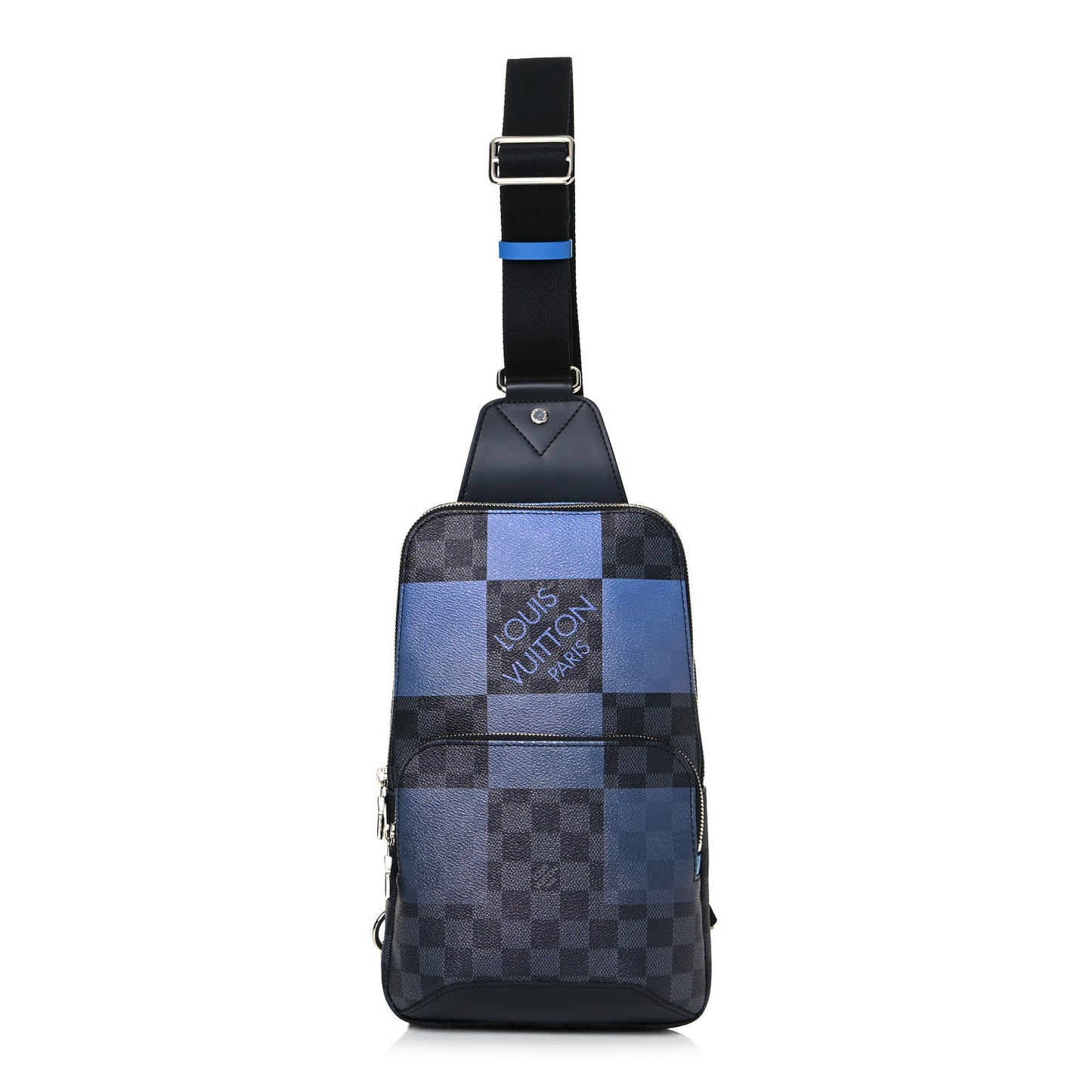 Damier Graphite Giant Avenue Sling Backpack Blue