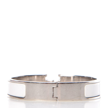 Hermes Enamel Narrow Clic Clac H Bracelet PM White 3 of 7