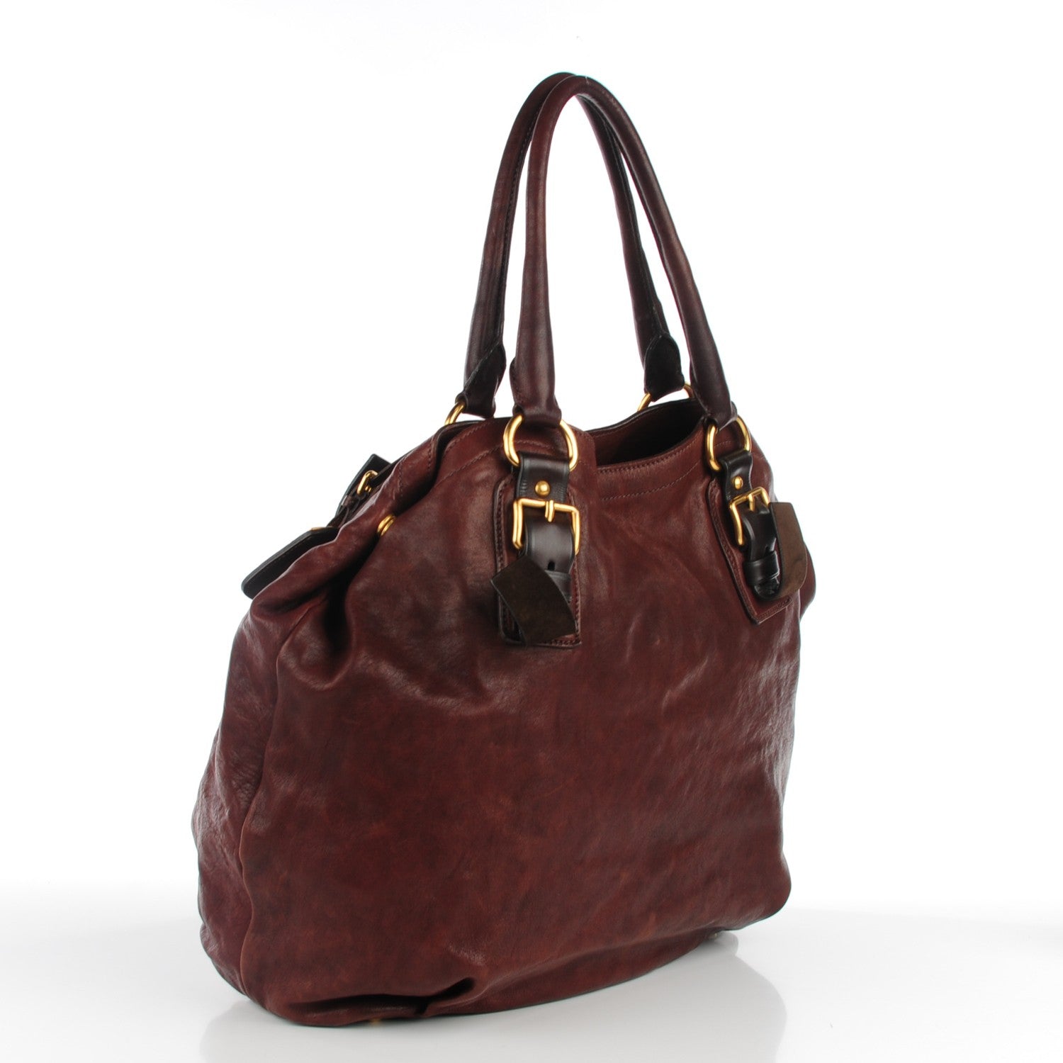 Prada Nappa Aviator Shoulder Bag Bruciato 3 of 9