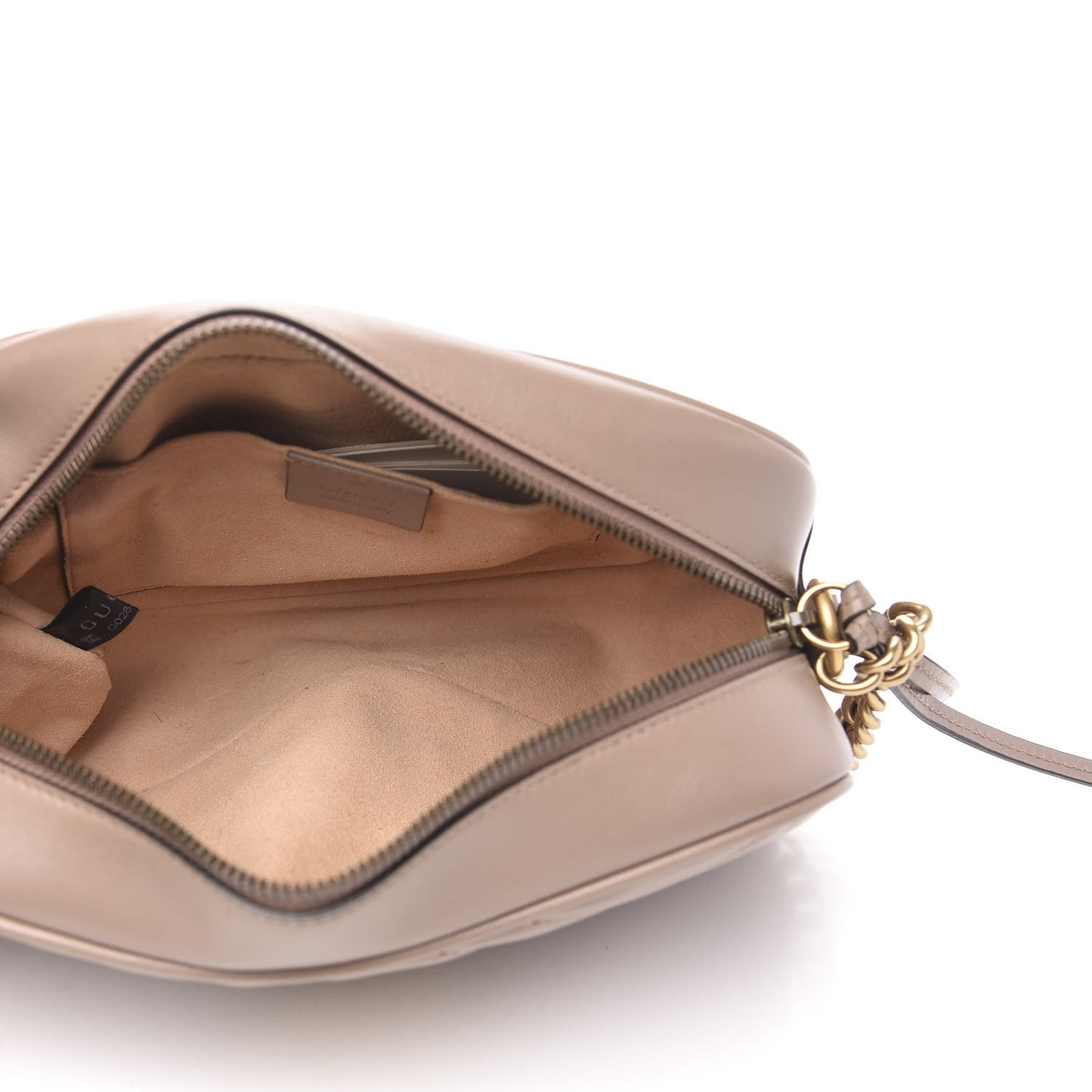 Calfskin Matelasse Small GG Marmont Chain Shoulder Bag Porcelain Rose