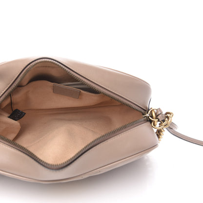 Gucci Calfskin Matelasse Small GG Marmont Chain Shoulder Bag Porcelain Rose 5 of 12