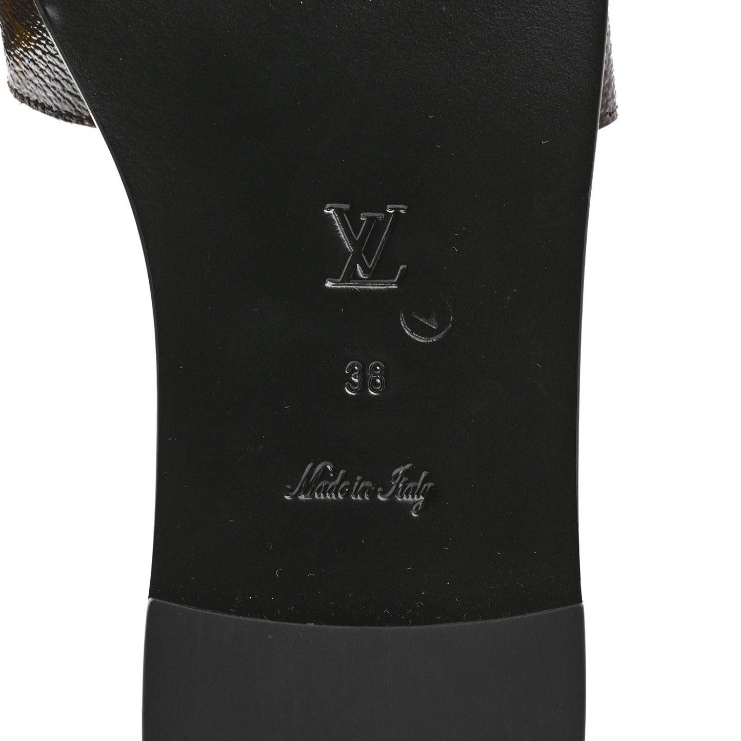 Patent Monogram Lock It Flat Mules 38