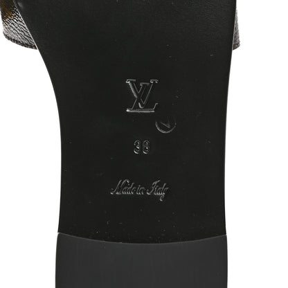 Louis Vuitton Patent Monogram Lock It Flat Mules 38 8 of 10